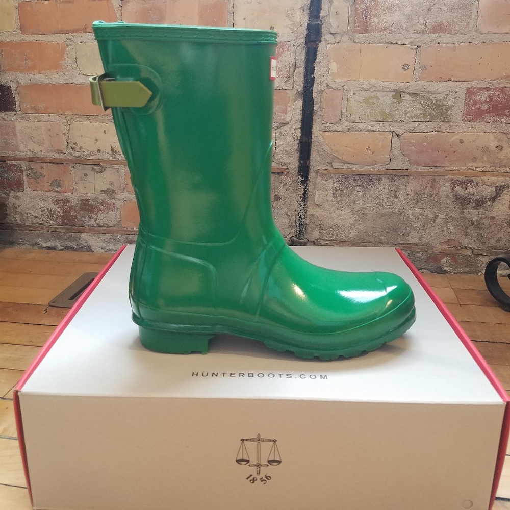 Hunter Original Short Back Adjustable Boot Gloss